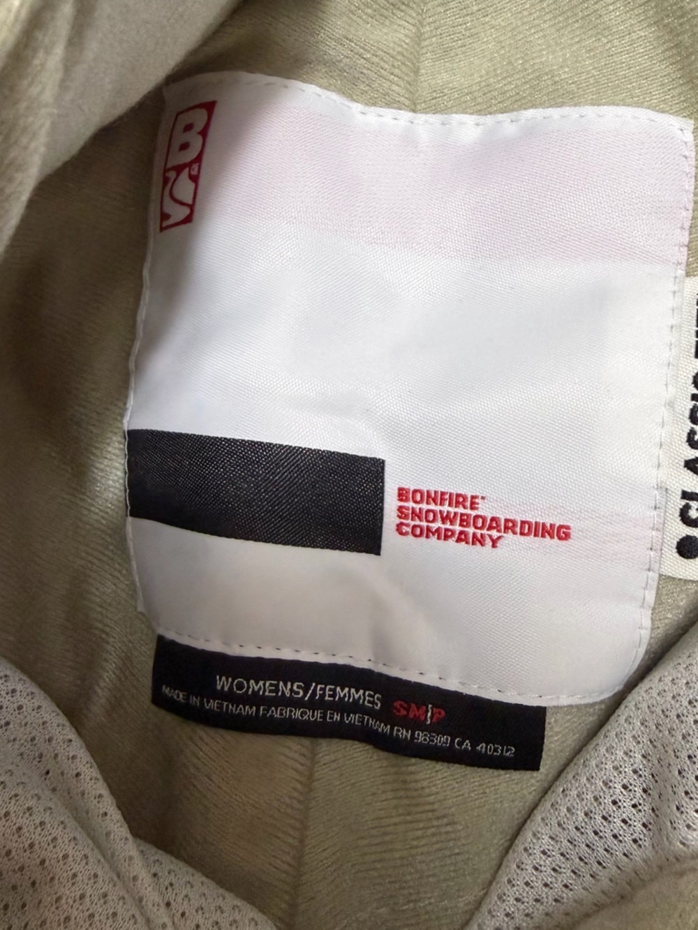 Bonfire Beige SnowBoard Ski Pants Adj Waist Pockets Women’s Size Small - Picture 5 of 16